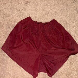 Burgundy Athletic Shorts